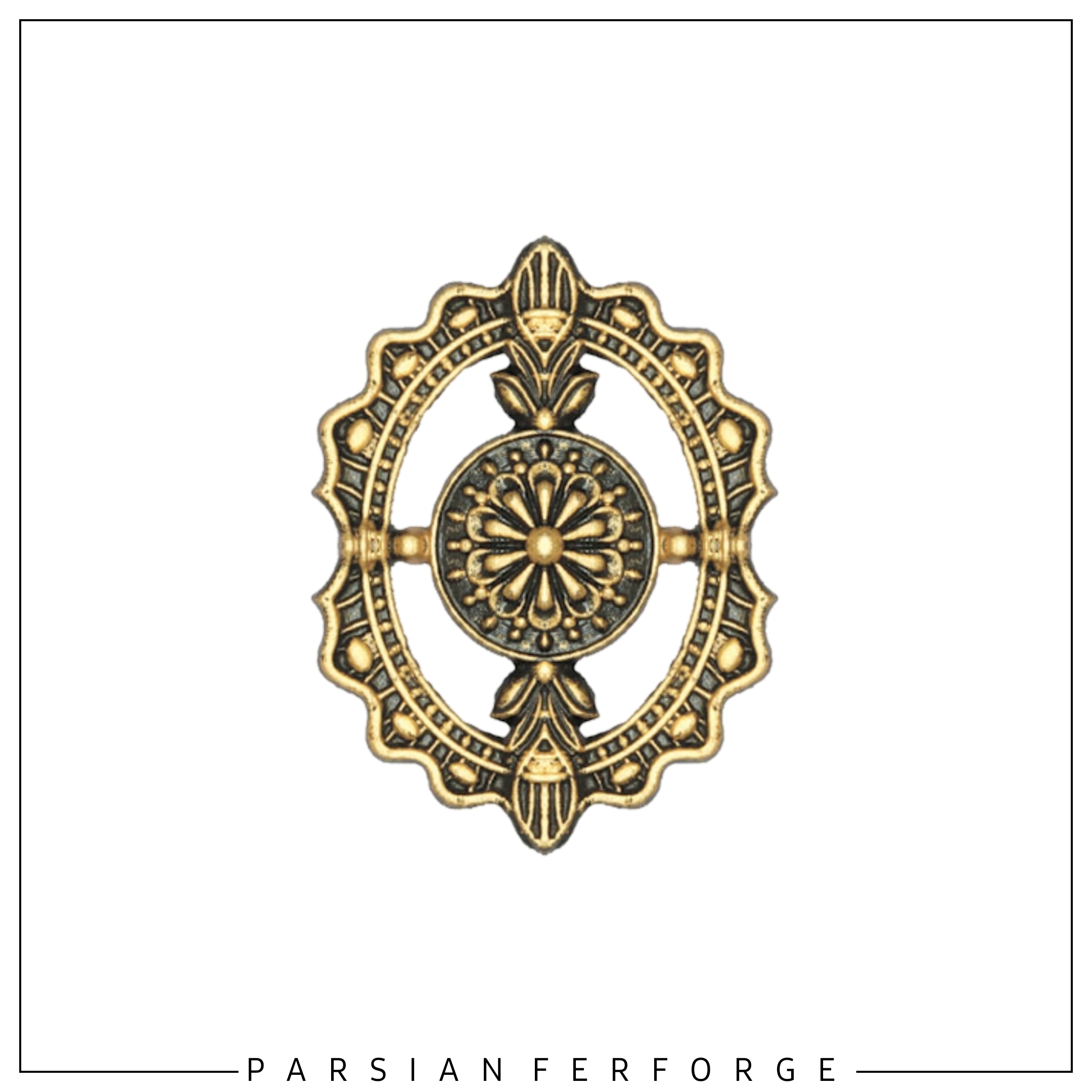 قطعه چدنی گل آرا ۲۰×۱۵