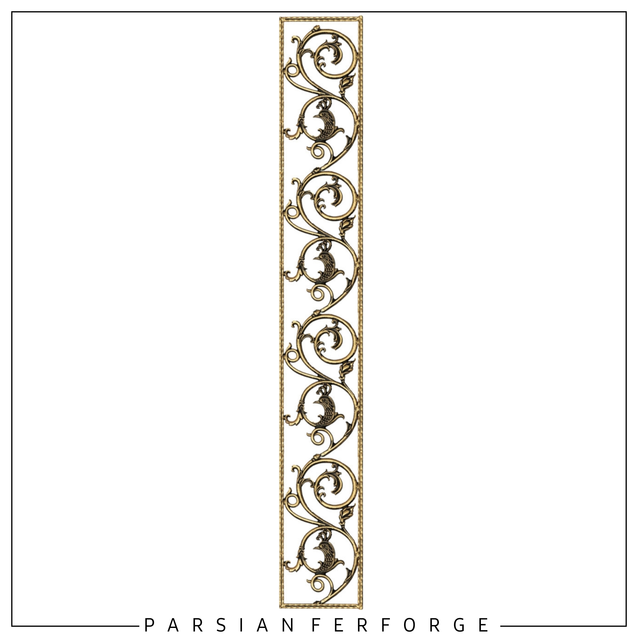 حاشیه طاووس راست ۱۶۰×۲۲.۵