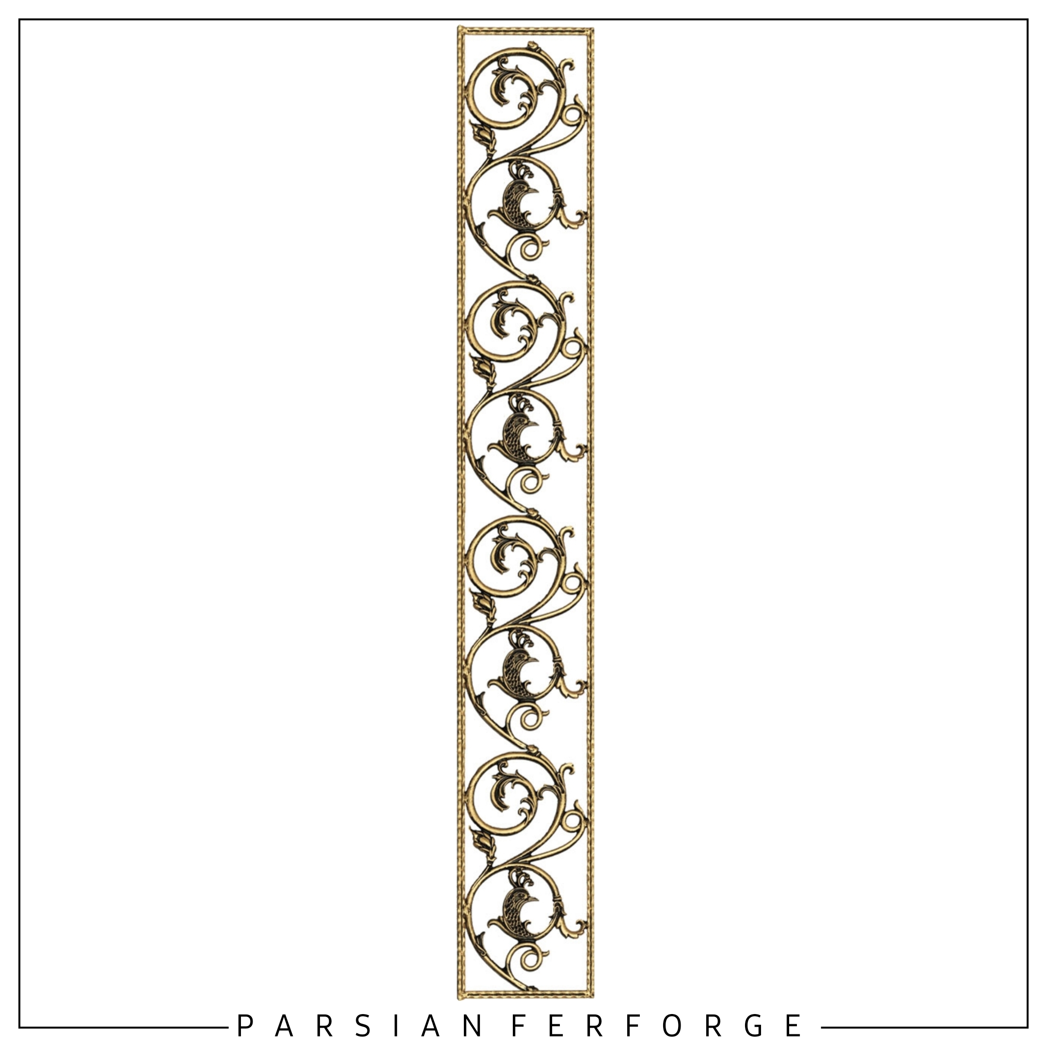 حاشیه طاووس چپ ۱۶۰×۲۲.۵