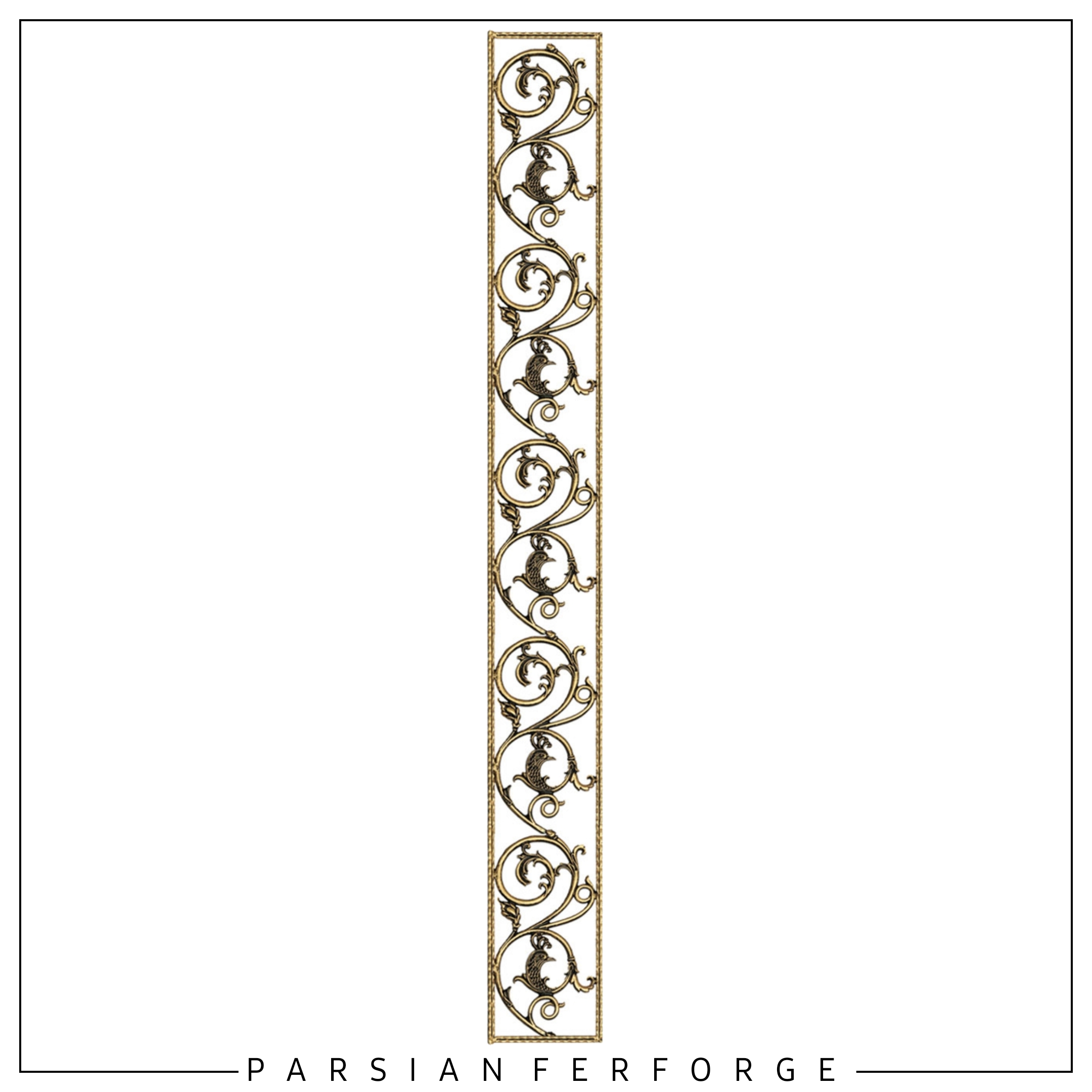 حاشیه طاووس چپ ۱۹۵×۲۲.۵