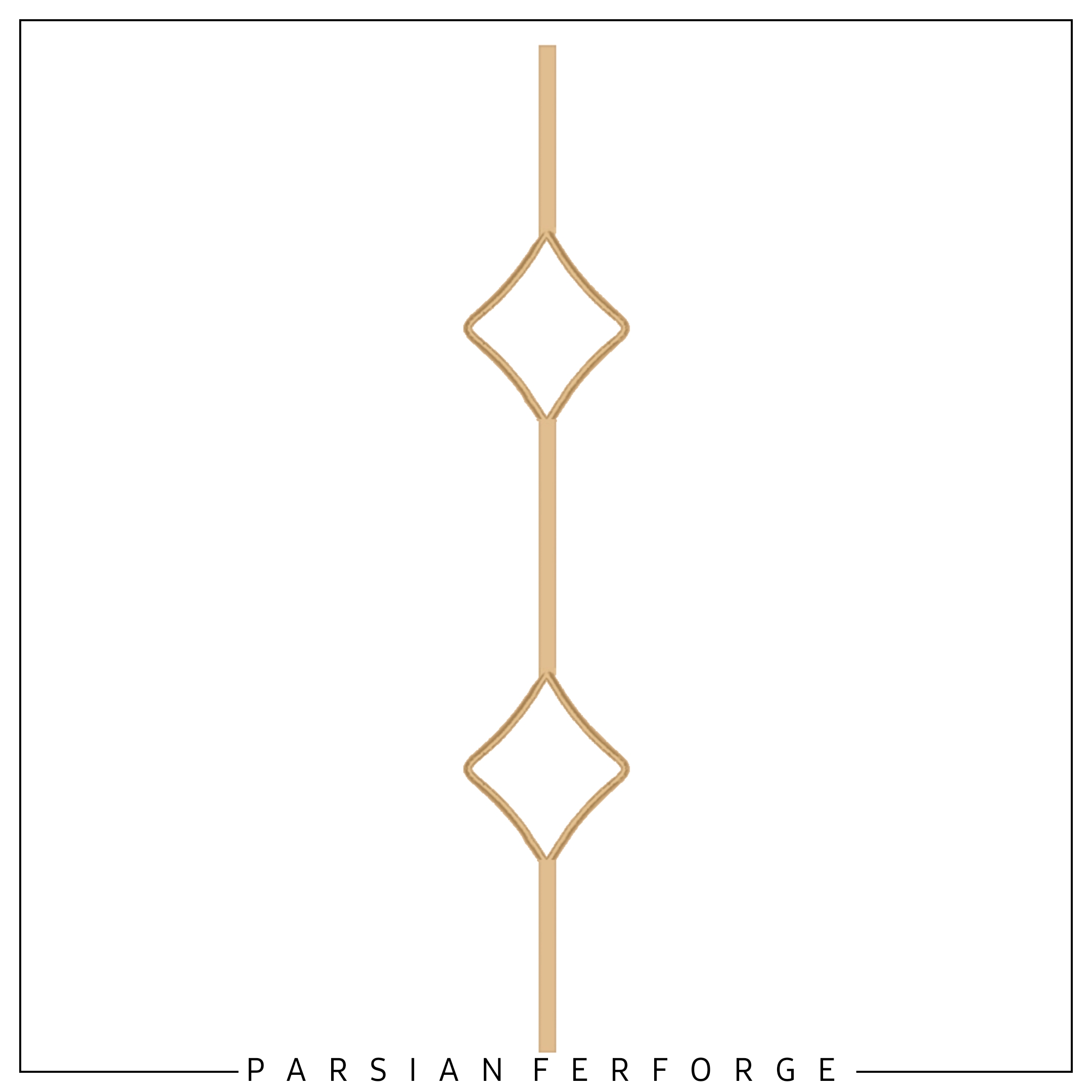 تیرک مینیمال جفت لوزی ۷۵