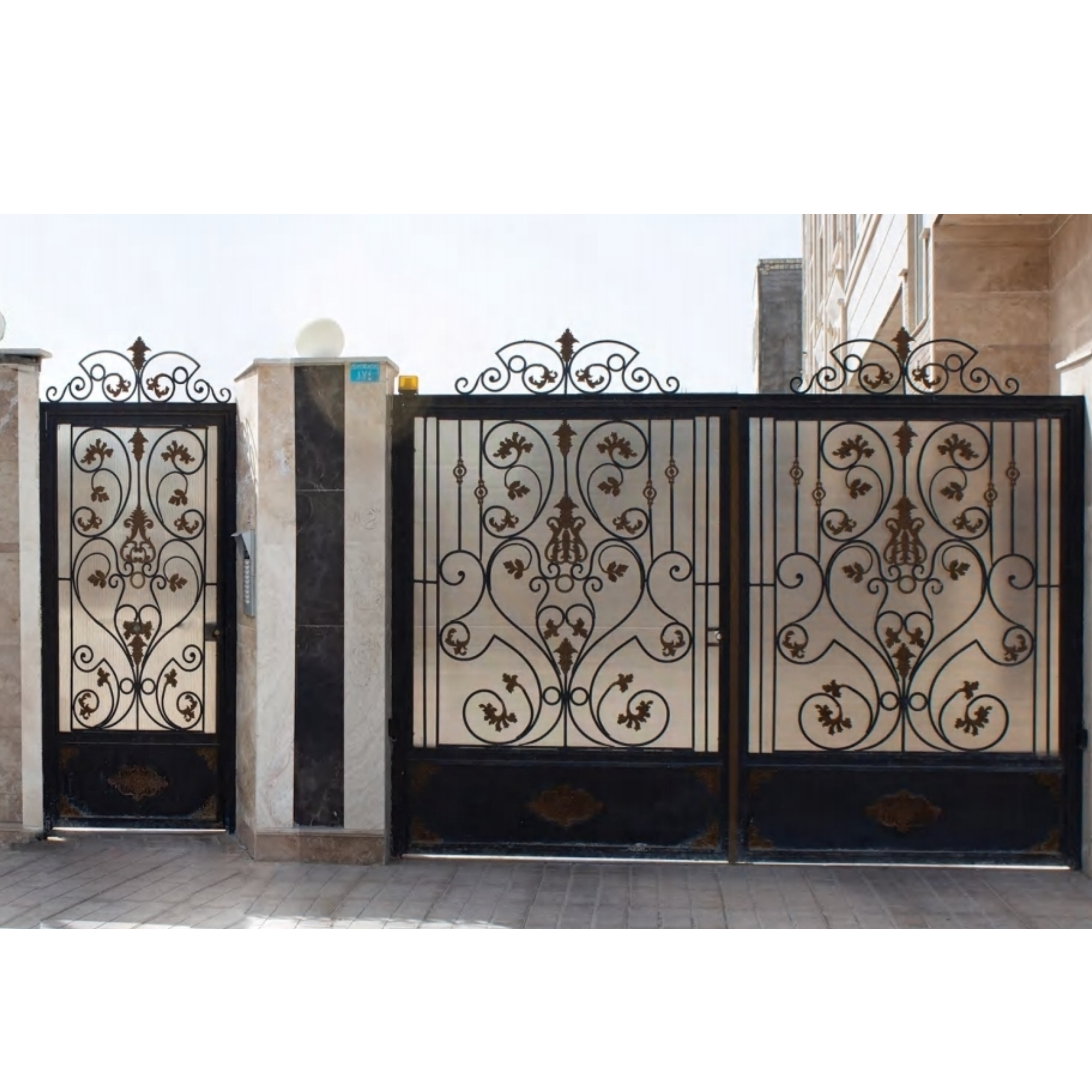 درب پیش ساخته گل شیپوری