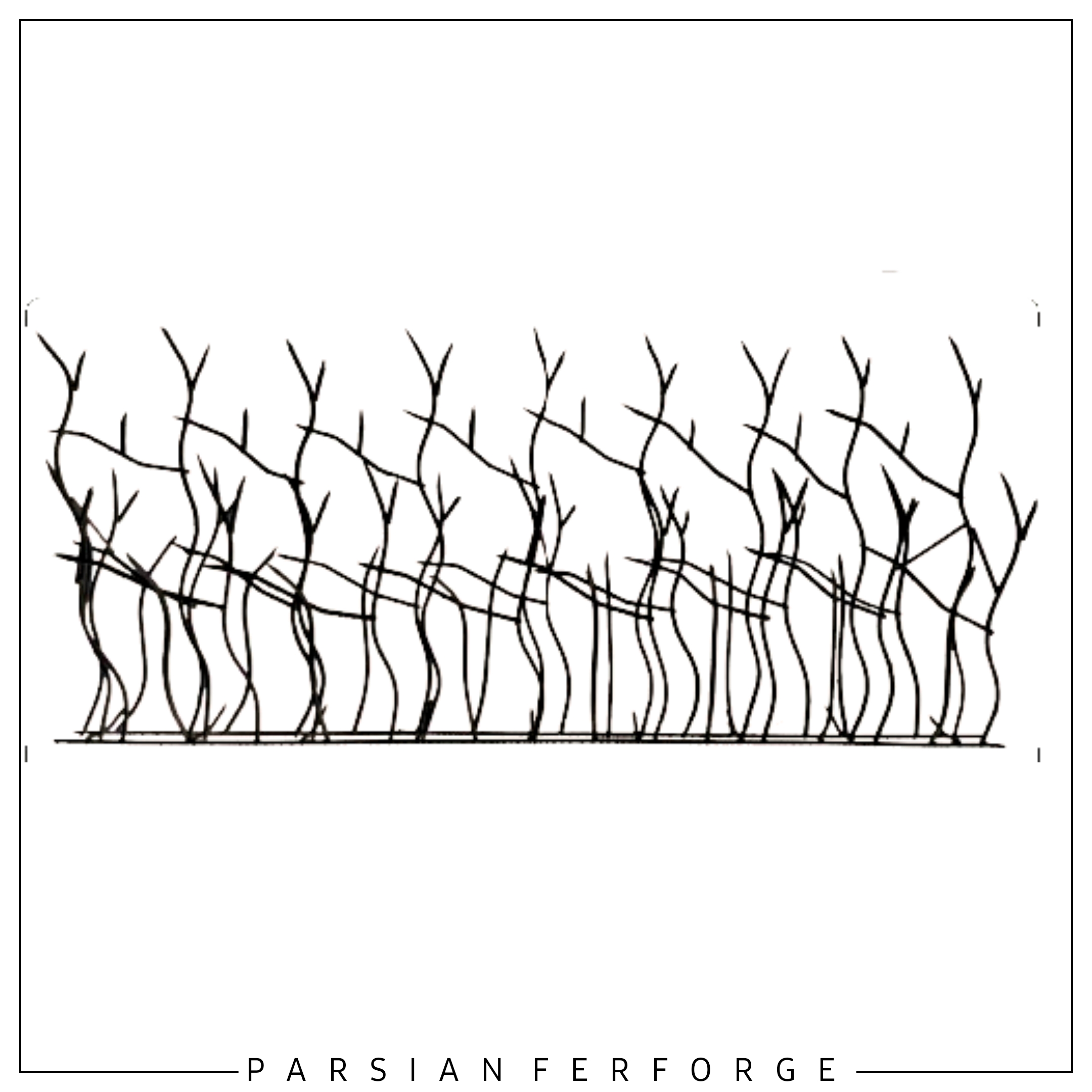 شاخ گوزنی لوکس مشکی ۹۰×۲۰۰