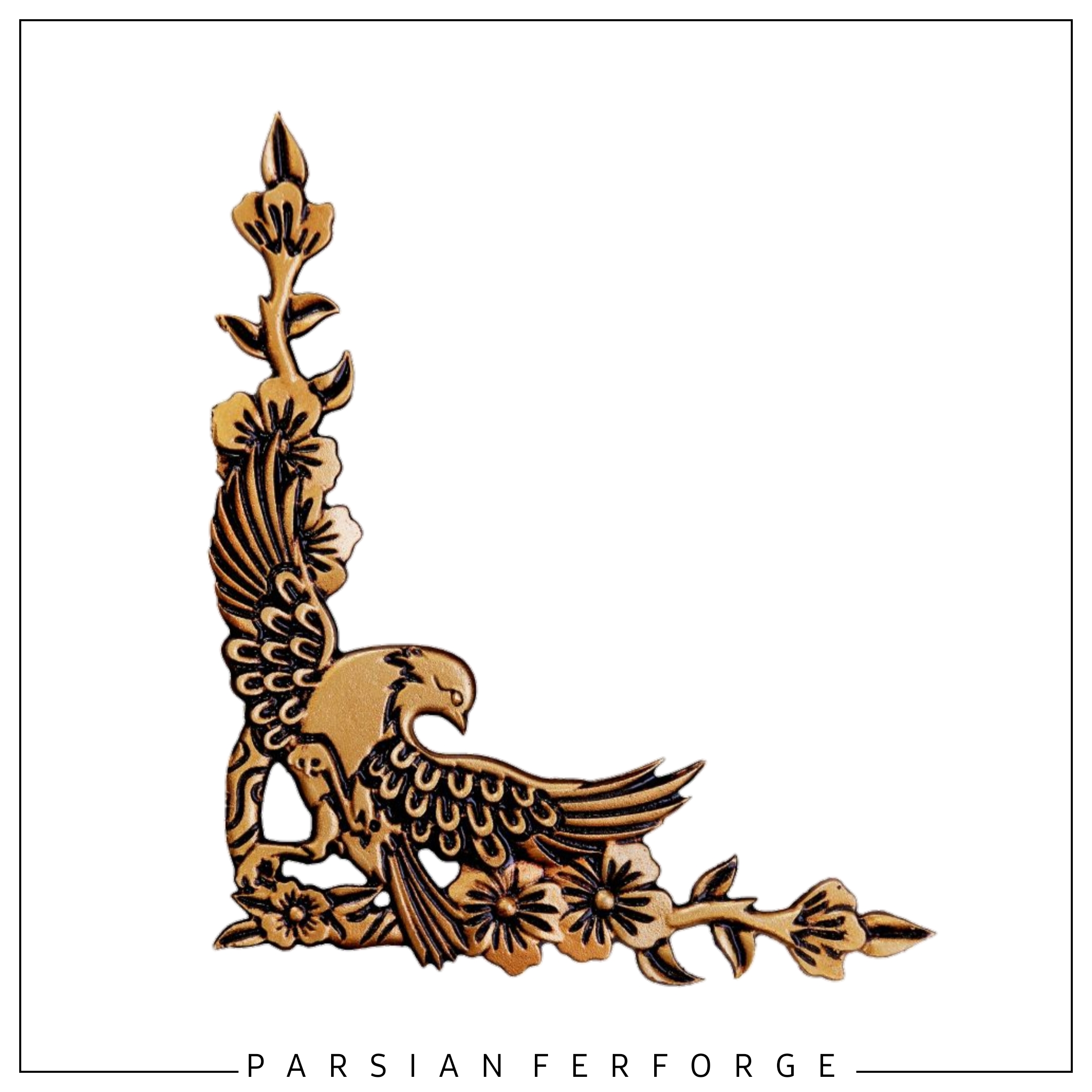 حاشیه گل و مرغ (چپ)