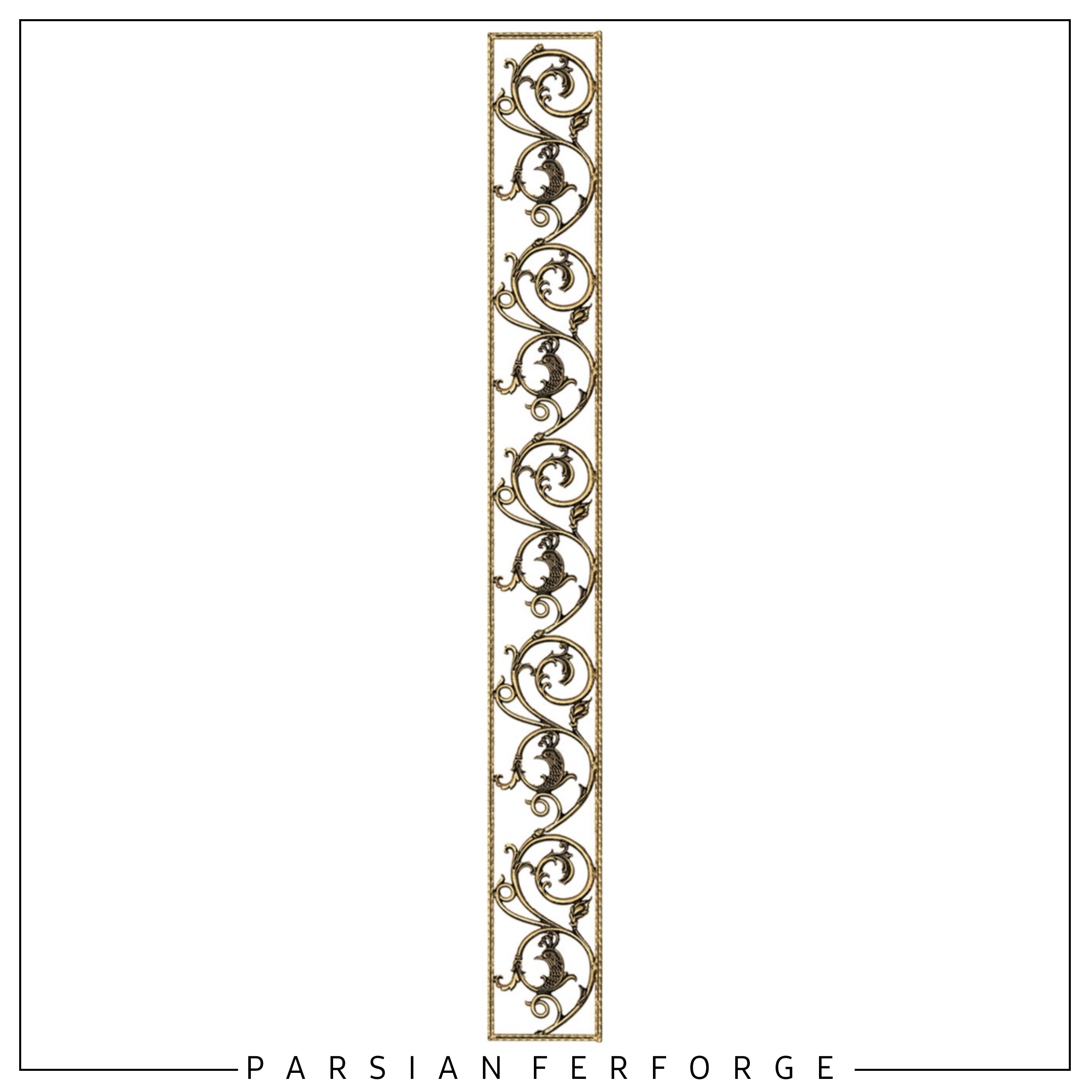 حاشیه طاووس راست ۱۹۵×۲۲.۵