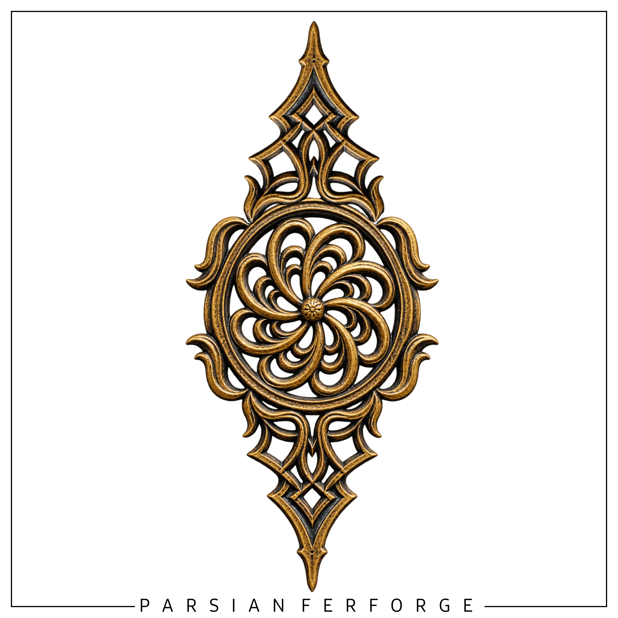 قطعه چدنی کتیبه ۳۵×۱۸