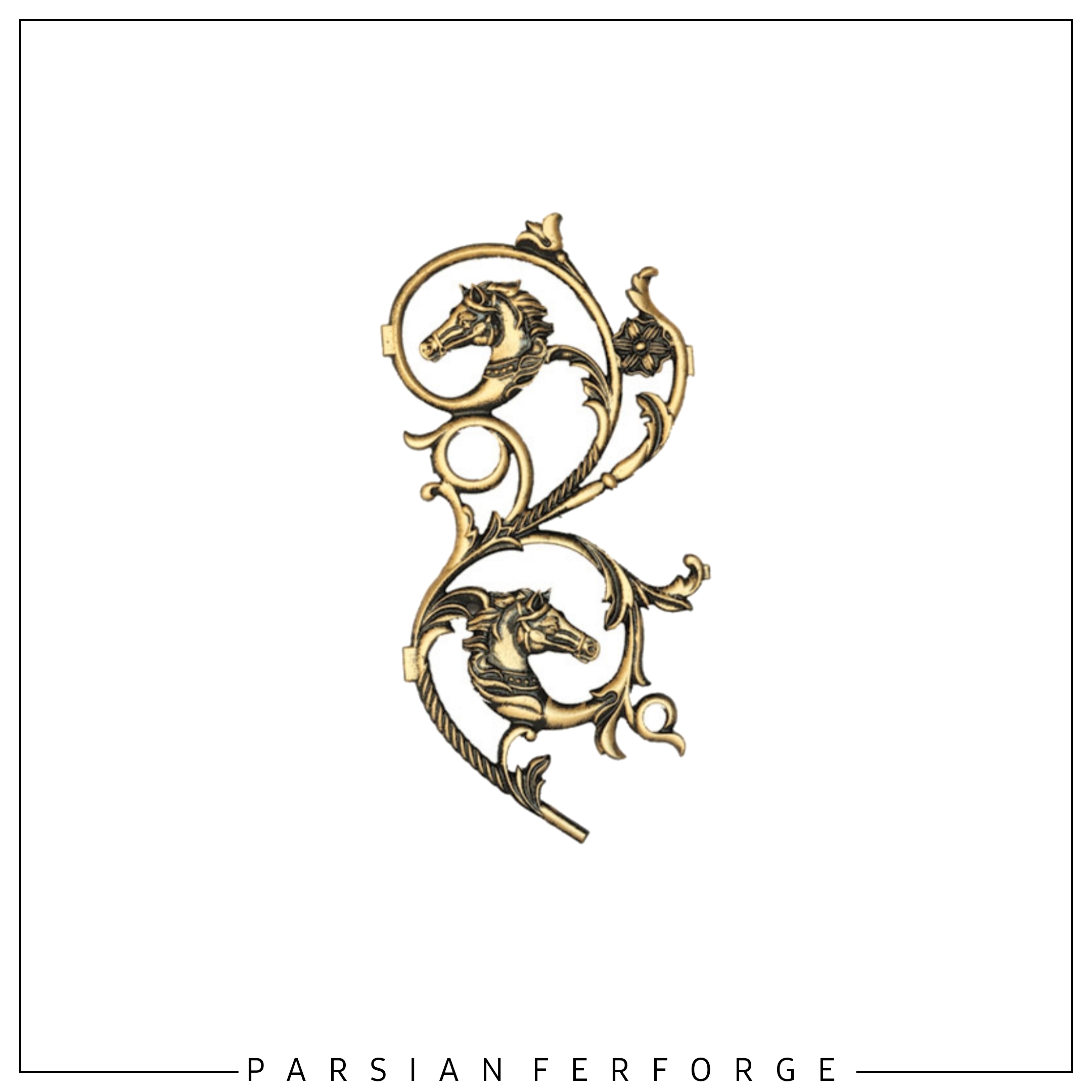 قطعه چدنی حاشیه اسب راست ۴۰×۲۰