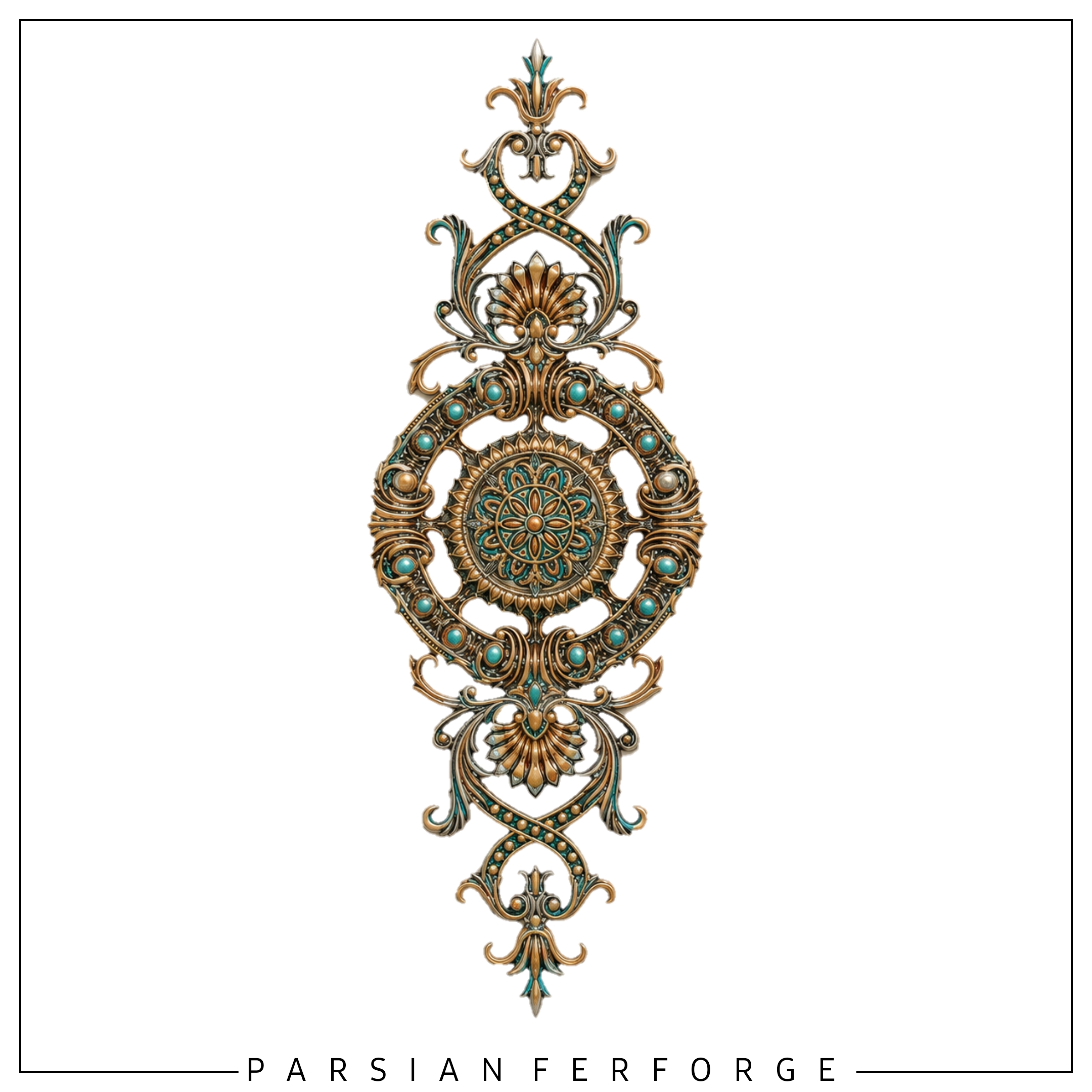 قطعه چدنی ترنج بزرگ